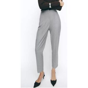 Zara High-waist ankle-length trousers SZ M # 2487